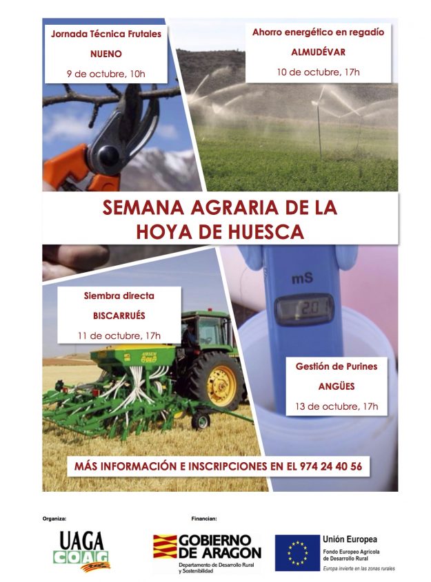UAGA organiza en La Hoya de Huesca su I Semana Agraria